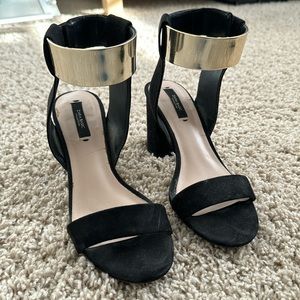 Ankle strap sandals with heels